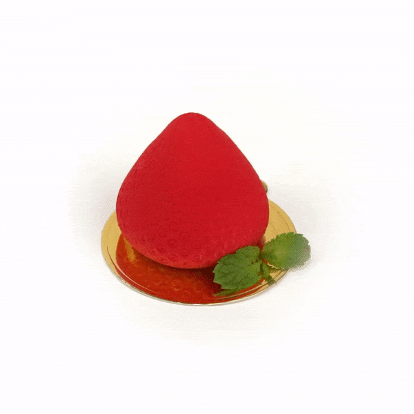Pastry Tek Silicone Strawberry Baking Mold - 8-Compartment - 1 count box