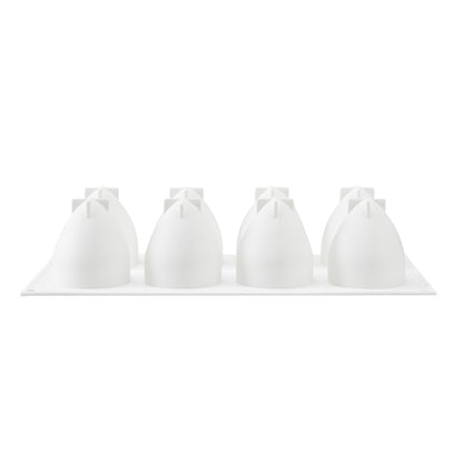 Pastry Tek Silicone Strawberry Baking Mold - 8-Compartment - 10 count box