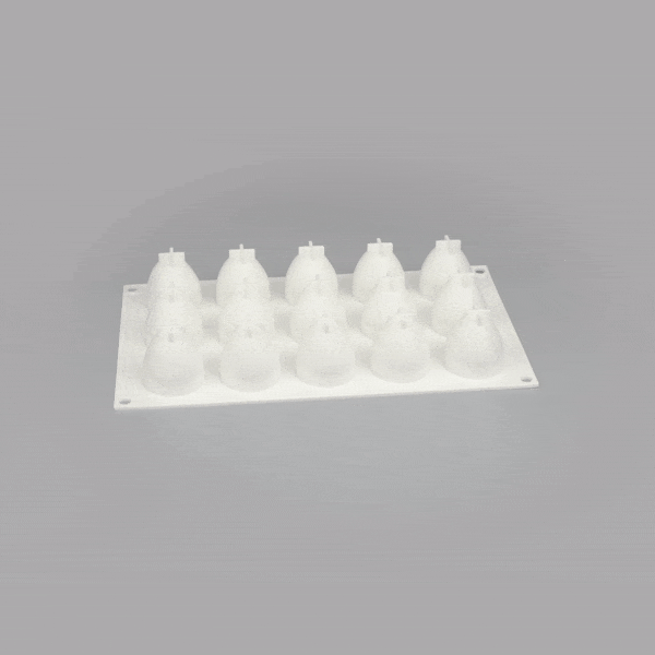 Pastry Tek Silicone Strawberry Baking Mold - 15-Compartment - 1 count box