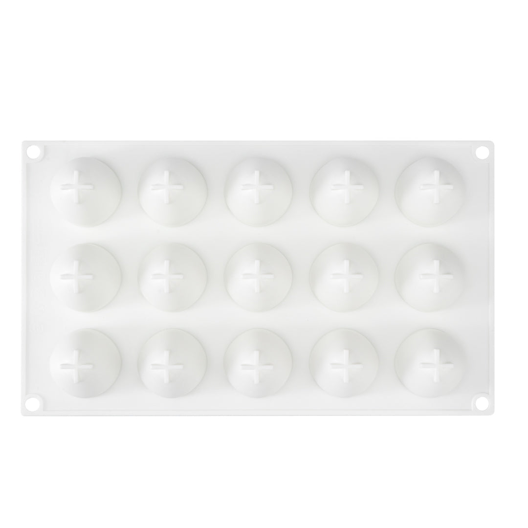 Pastry Tek Silicone Strawberry Baking Mold - 15-Compartment - 1 count box