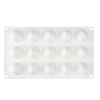 Pastry Tek Silicone Strawberry Baking Mold - 15-Compartment - 1 count box
