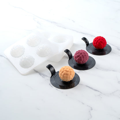 Pastry Tek Silicone Lychee Baking Mold - 4-Compartment - 1 count box