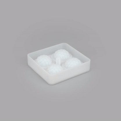 Pastry Tek Silicone Lychee Baking Mold - 4-Compartment - 10 count box