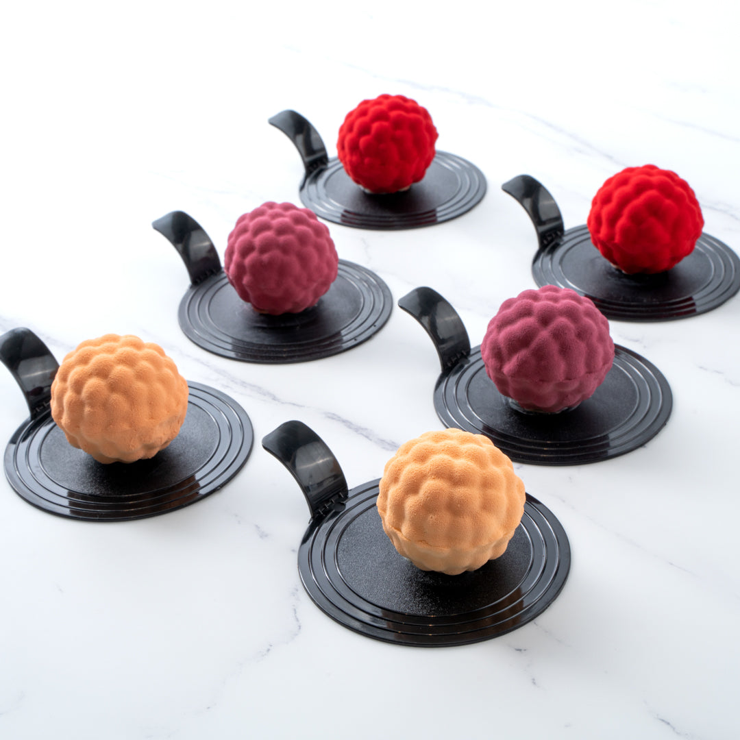 Pastry Tek Silicone Lychee Baking Mold - 4-Compartment - 10 count box
