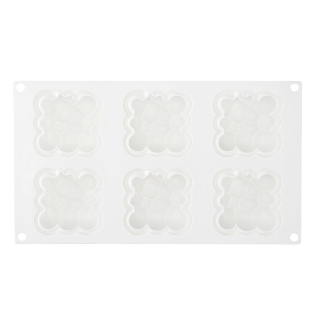 Pastry Tek Silicone Bubble Cloud Baking Mold - 6-Compartment - 1 count box