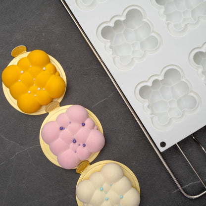 Pastry Tek Silicone Bubble Cloud Baking Mold - 6-Compartment - 1 count box