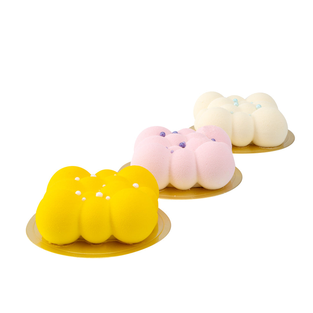 Pastry Tek Silicone Bubble Cloud Baking Mold - 6-Compartment - 10 count box