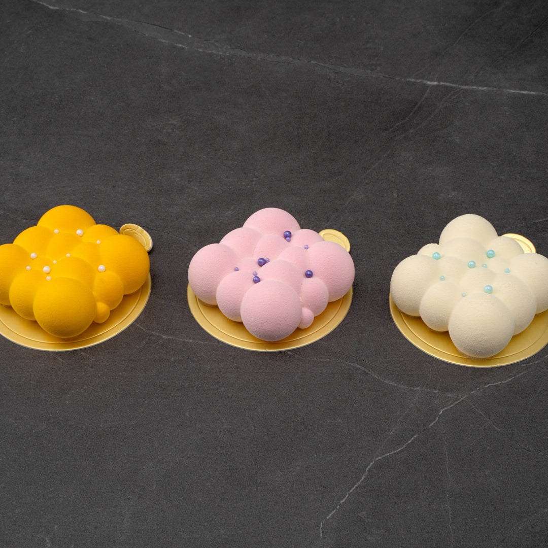 Pastry Tek Silicone Bubble Cloud Baking Mold - 6-Compartment - 10 count box