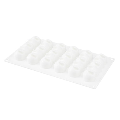 Pastry Tek Silicone Flower Strip Baking Mold - 6-Compartment - 1 count box