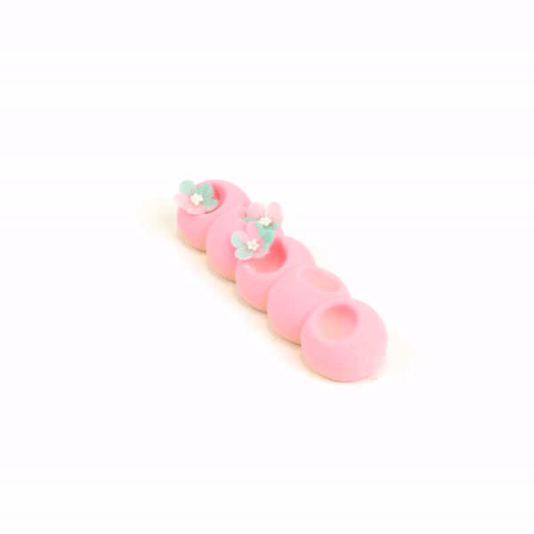 Pastry Tek Silicone Flower Strip Baking Mold - 6-Compartment - 1 count box