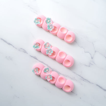 Pastry Tek Silicone Flower Strip Baking Mold - 6-Compartment - 1 count box