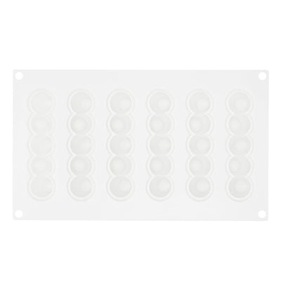 Pastry Tek Silicone Flower Strip Baking Mold - 6-Compartment - 10 count box