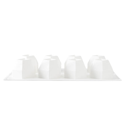 Pastry Tek Silicone Diamond Sphere Baking Mold - 8-Compartment - 1 count box