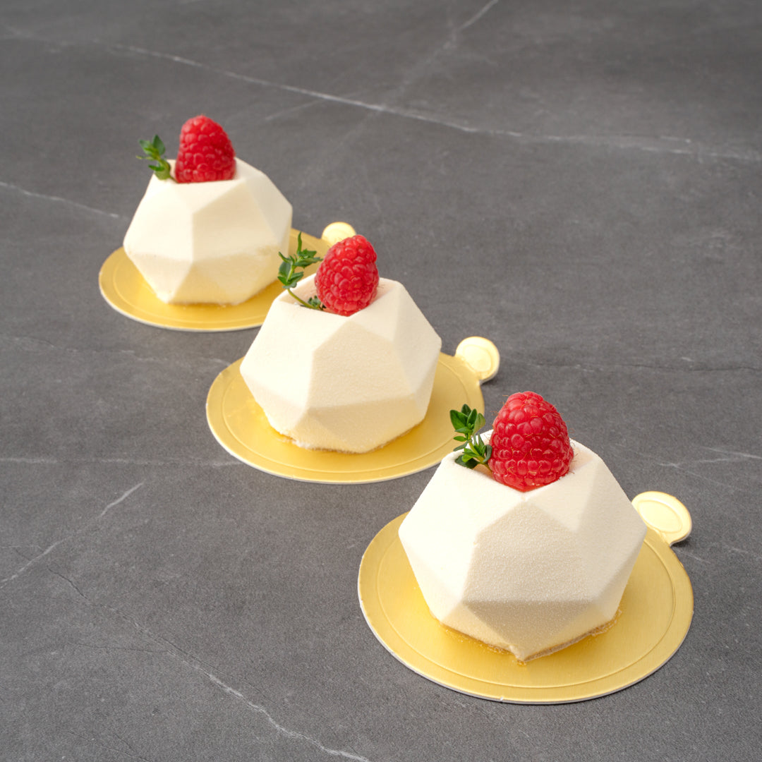 Pastry Tek Silicone Diamond Sphere Baking Mold - 8-Compartment - 10 count box