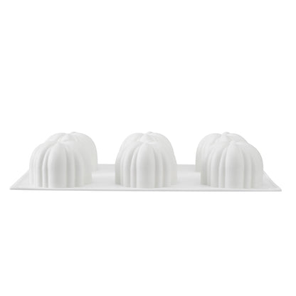 Pastry Tek Silicone Pumpkin Baking Mold - 6-Compartment - 1 count box