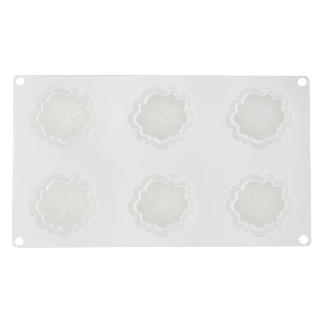 Pastry Tek Silicone Pumpkin Baking Mold - 6-Compartment - 1 count box