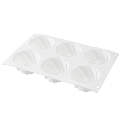 Pastry Tek Silicone Mini Bundt Cake Baking Mold - 6-Compartment - 1 count box