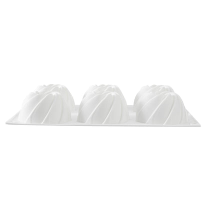 Pastry Tek Silicone Mini Bundt Cake Baking Mold - 6-Compartment - 10 count box