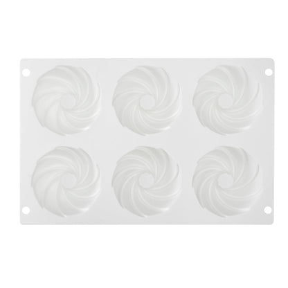 Pastry Tek Silicone Mini Bundt Cake Baking Mold - 6-Compartment - 10 count box