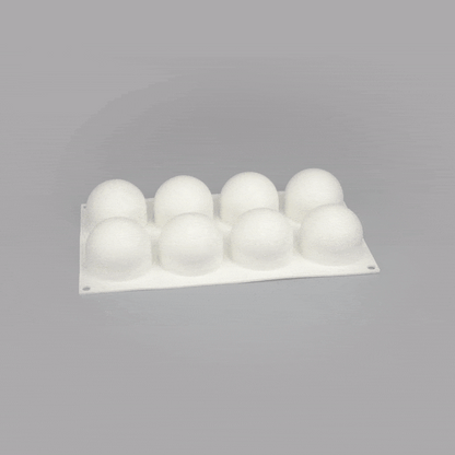 Pastry Tek Silicone Ball Baking Mold - 8-Compartment - 1 count box