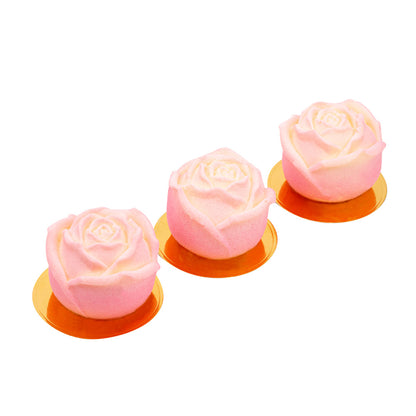 Pastry Tek Silicone Rose Baking Mold - 6-Compartment - 1 count box