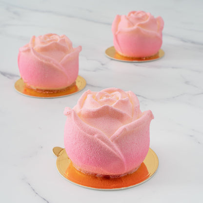Pastry Tek Silicone Rose Baking Mold - 6-Compartment - 1 count box