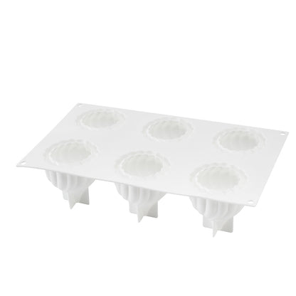 Pastry Tek Silicone Spiral Baking Mold - 6-Compartment - 10 count box