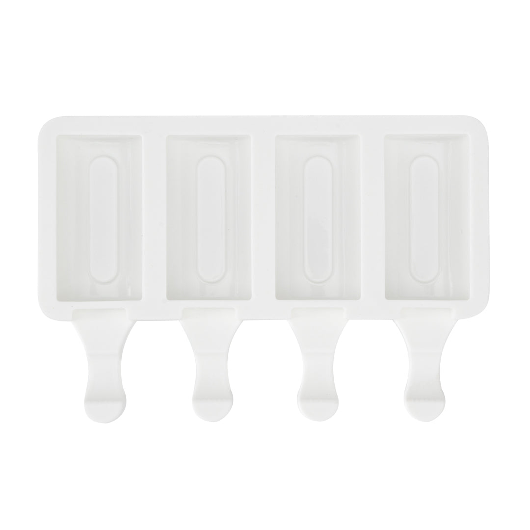 Pastry Tek Silicone Cylinder Popsicle Mold - 4-Compartment - 1 count box