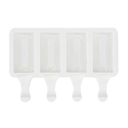 Pastry Tek Silicone Cylinder Popsicle Mold - 4-Compartment - 1 count box