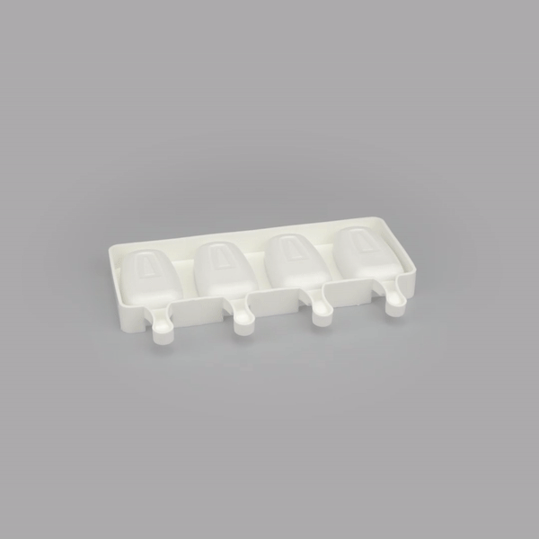 Pastry Tek Silicone Round Popsicle Mold - 4-Compartment - 1 count box