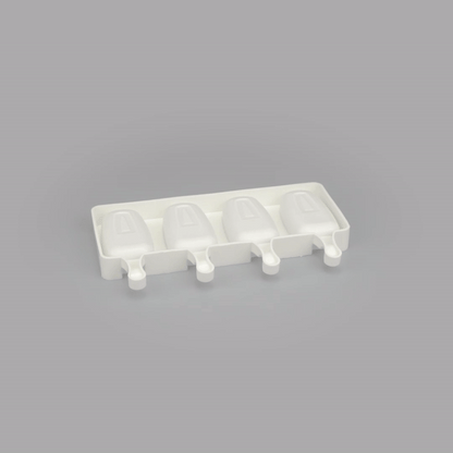 Pastry Tek Silicone Round Popsicle Mold - 4-Compartment - 1 count box