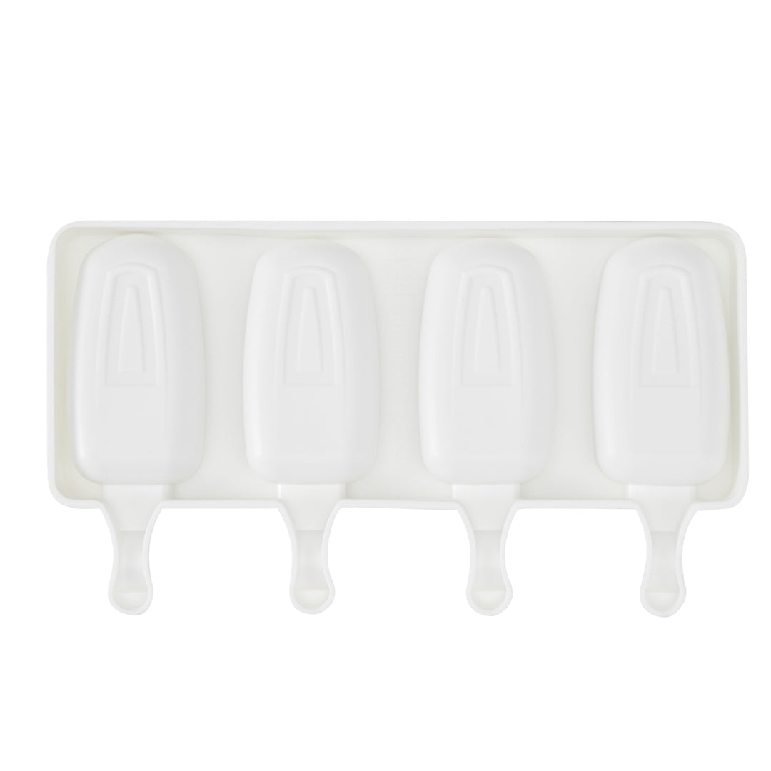 Pastry Tek Silicone Round Popsicle Mold - 4-Compartment - 1 count box