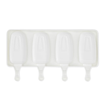 Pastry Tek Silicone Round Popsicle Mold - 4-Compartment - 10 count box