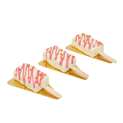 Pastry Tek Silicone Rectangle Popsicle Mold - 4-Compartment - 10 count box