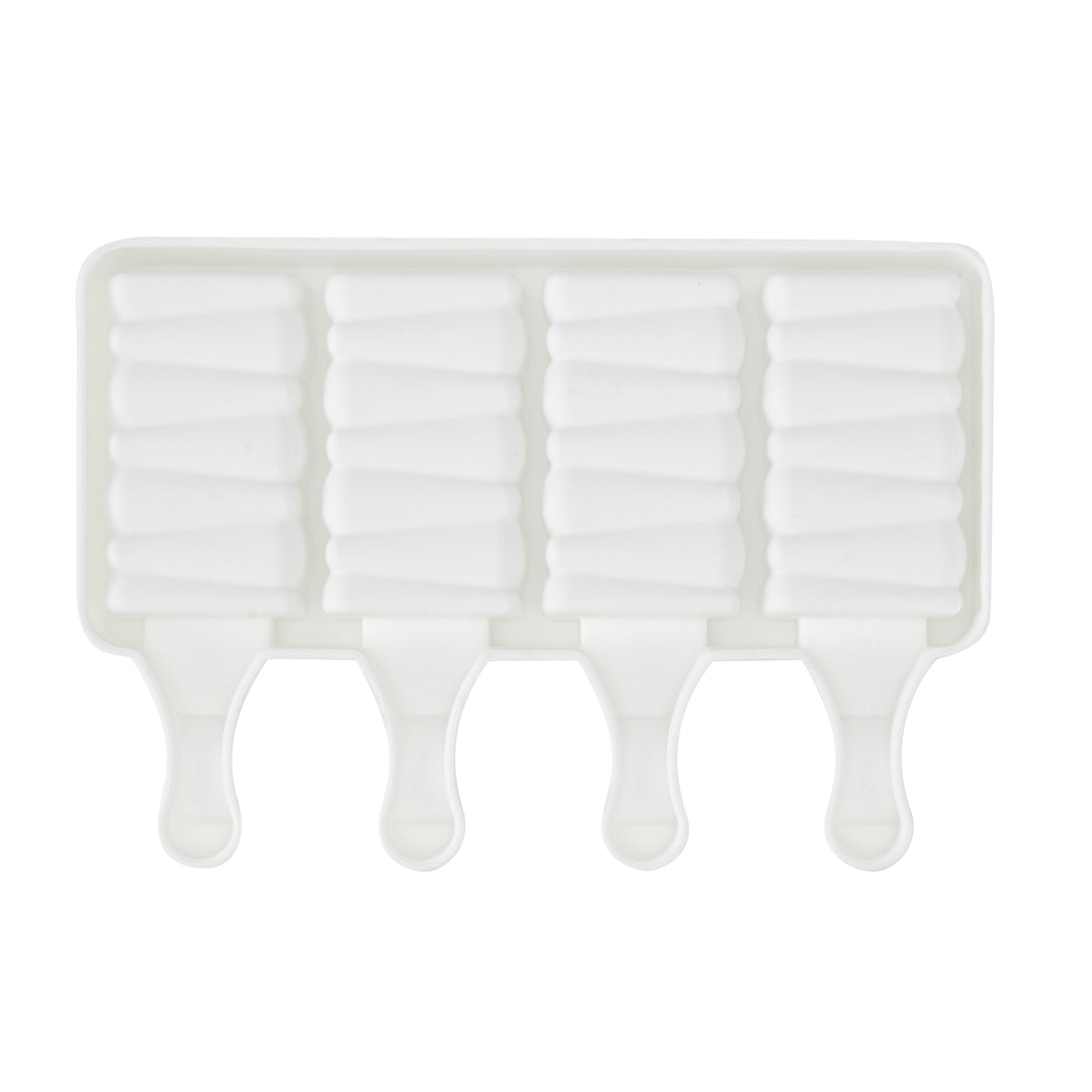 Pastry Tek Silicone Rectangle Popsicle Mold - 4-Compartment - 10 count box