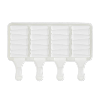 Pastry Tek Silicone Rectangle Popsicle Mold - 4-Compartment - 10 count box