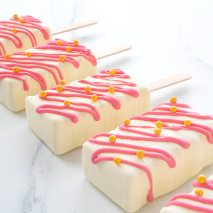 Pastry Tek Silicone Rectangle Popsicle Mold - 4-Compartment - 10 count box