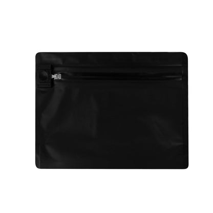 High Level Black Plastic Locking Pouch - Child-Resistant - 8" x 2 1/4" x 6" - 10 count box