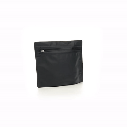 High Level Black Plastic Locking Pouch - Child-Resistant - 8" x 2 1/4" x 6" - 100 count box