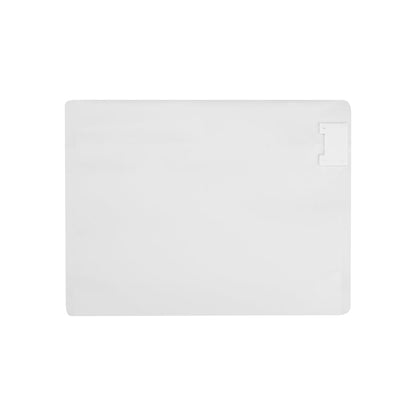 High Level White Plastic Locking Pouch - Child-Resistant - 8" x 2 1/4" x 6" - 10 count box
