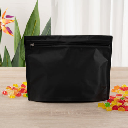 High Level Black Plastic Locking Pouch - Child-Resistant - 12 1/4" x 4" x 9" - 100 count box