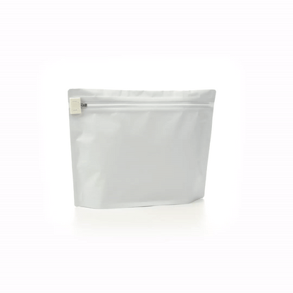 High Level White Plastic Locking Pouch - Child-Resistant - 12 1/4" x 4" x 9" - 10 count box