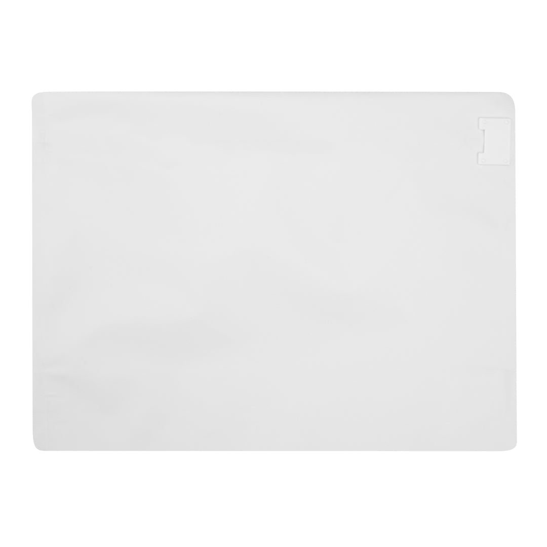 High Level White Plastic Locking Pouch - Child-Resistant - 12 1/4" x 4" x 9" - 10 count box