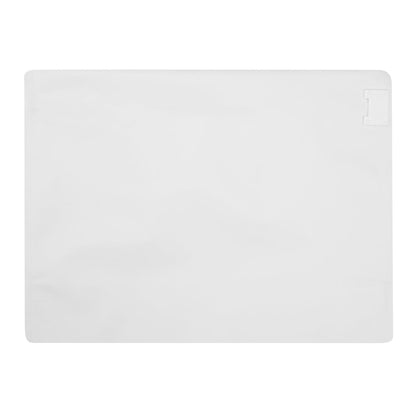 High Level White Plastic Locking Pouch - Child-Resistant - 12 1/4" x 4" x 9" - 10 count box