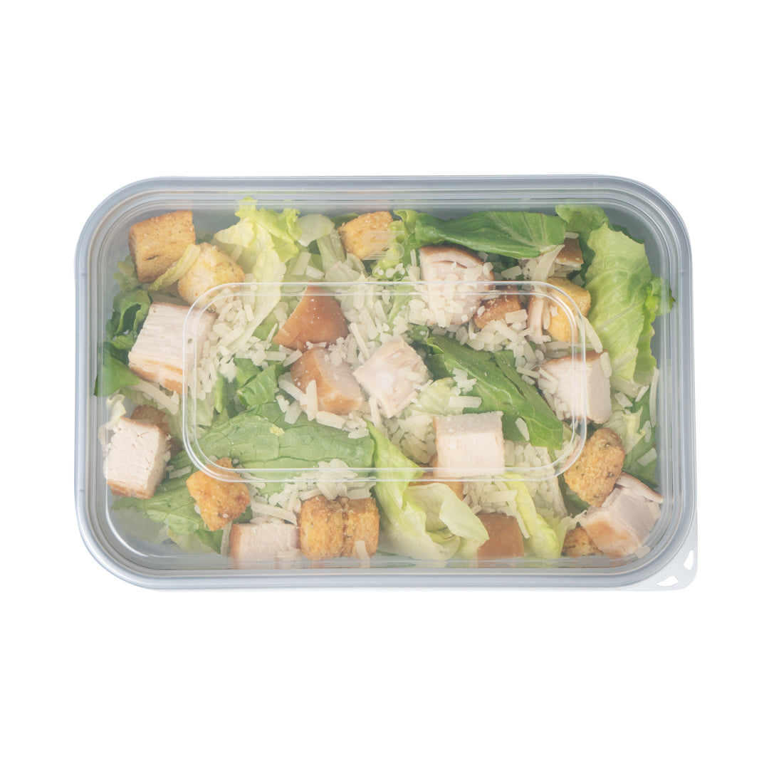 Futura 22 oz Silver Plastic Take Out Container - with Clear Lid, Microwavable - 6 3/4" x 4 1/2" x 2 1/4" - 100 count box