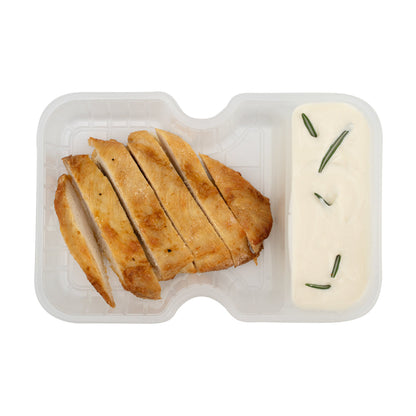 Futura 10 oz White Plastic Narrow 2-Compartment Insert Tray - Fits 32 and 37 oz Containers, Microwavable - 100 count box