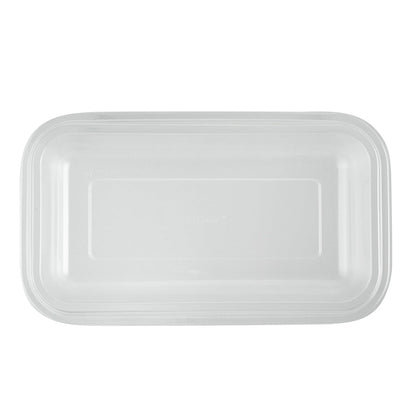 Futura 15 oz Clear Plastic Heavy Duty Insert Tray - Fits 24, 34 and 44 oz Containers, Microwavable - 100 count box