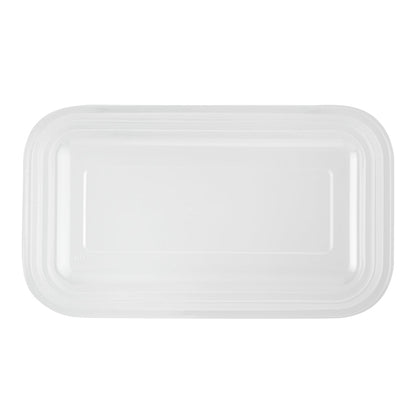 Futura 15 oz Clear Plastic Heavy Duty Insert Tray - Fits 24, 34 and 44 oz Containers, Microwavable - 100 count box