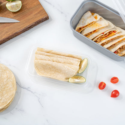 Futura 15 oz Clear Plastic Heavy Duty Insert Tray - Fits 24, 34 and 44 oz Containers, Microwavable - 100 count box