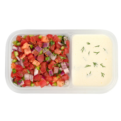 Futura 15 oz Clear Plastic Heavy Duty 2-Compartment Insert Tray - Fits 24, 34 and 44 oz Containers, Microwavable - 100 count box